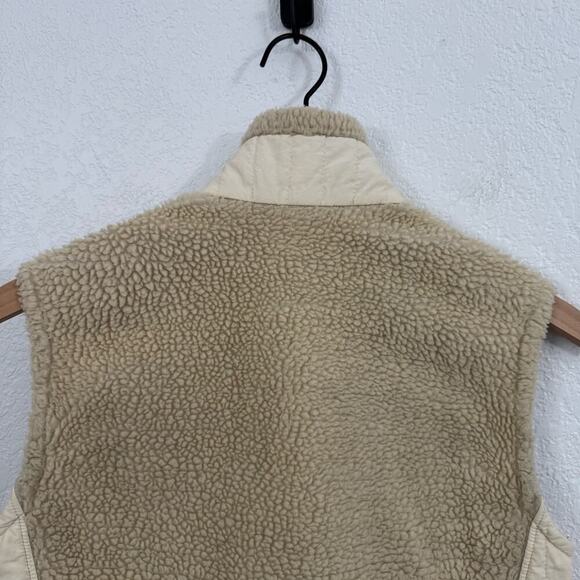 Patagonia Better Sweater Vest Zip-Up Fleece Knit Natural W/Mushroom Brown Tan M - Picture 6 of 10